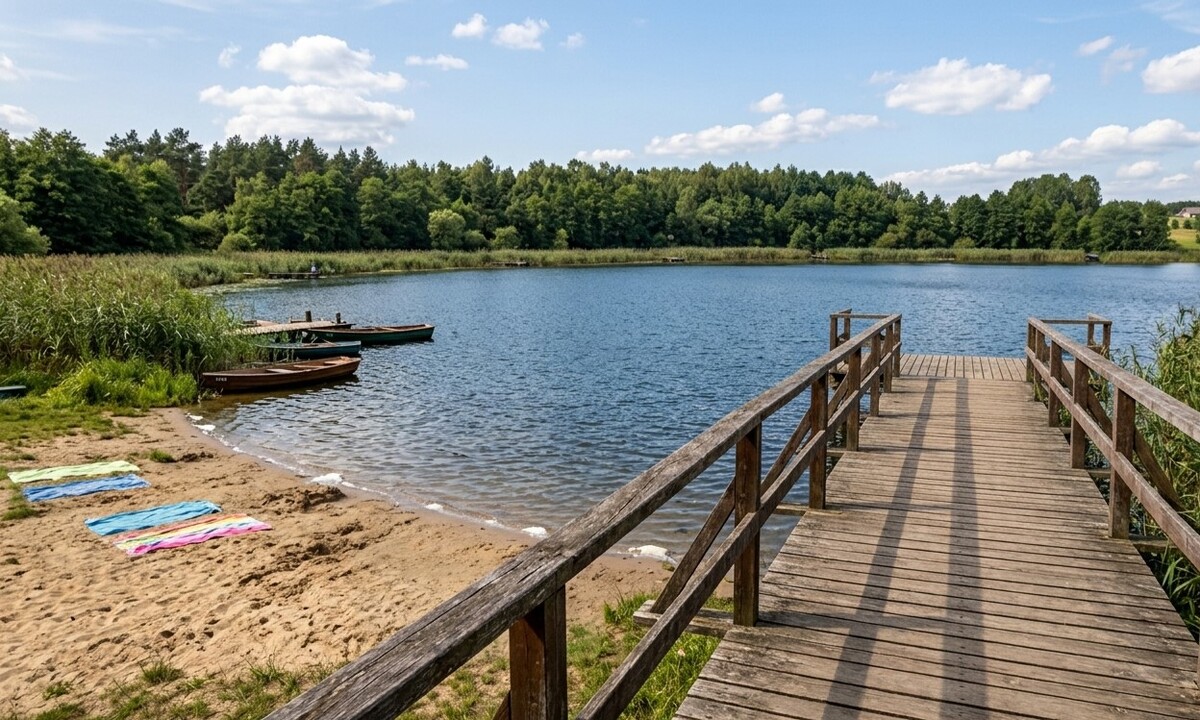 Pomost nad jeziorem