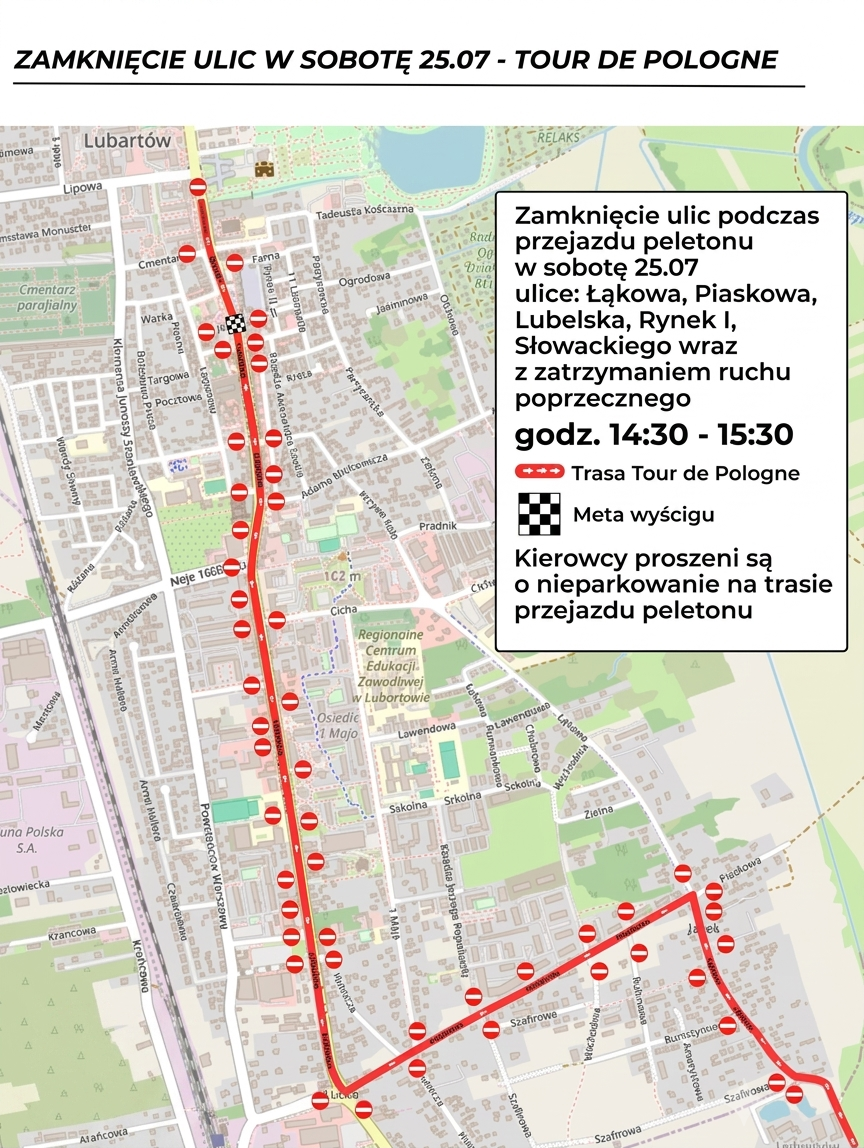 Mapka zmiany organizacji ruchu