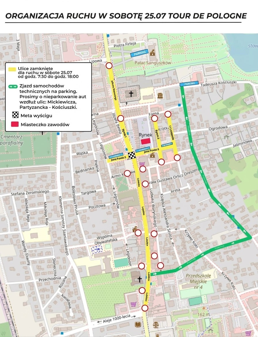 Mapka zmiany organizacji ruchu