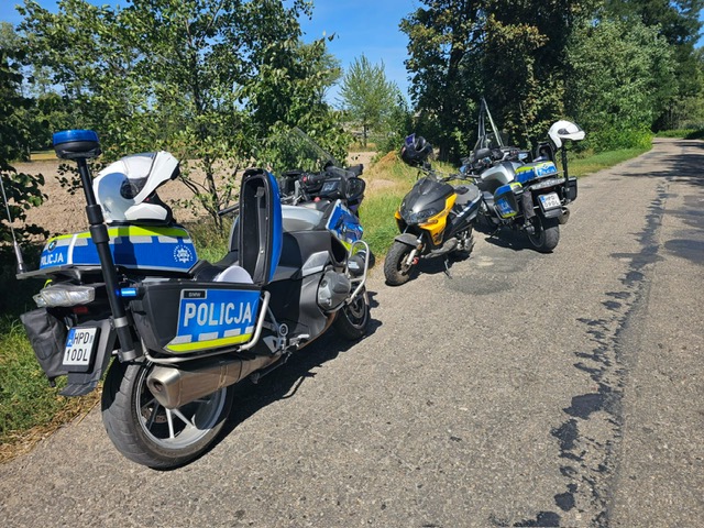 Motocykle policyjne oraz motorower