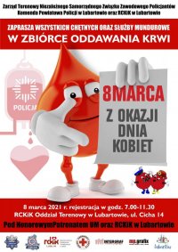 akcja krwiodawstwa plakat akcji