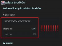 zdjęcie poglądowe przedstawiające fałszywą stronę internetową która przekierowuje na stronę płatności, gdzie wpisywane są dane wrażliwe, czyli  dane karty  bankomatowej.