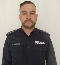 Zastępca Komendanta Komisariatu Policji w Kocku aspirant sztabowy Bogumił Szydełko