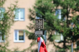 sztandar Komendy Powiatowej Policji w Lubartowie