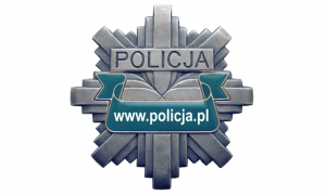 zdjęcie przedstawia logo policja