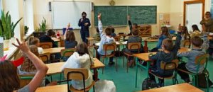 policjantka z dziecmi