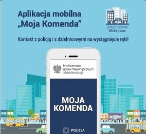 plakat aplikacji Moja Komenda