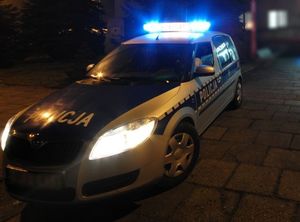 na zdjęciu oznakowany policyjny radiowóz