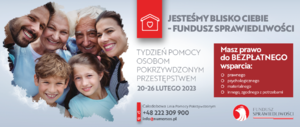 plakat akcji Tydzień Pomocy Osobom Pokrzywdzonym Przestępstwem