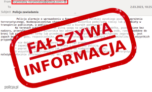 fałszywa informacja plakat