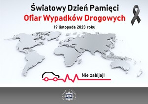 na zdjęciu pomnik upamiętniający ofiary wypadków drogowych