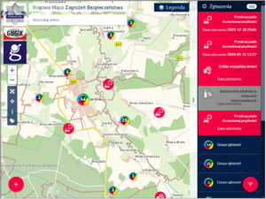 na zdjęciu krajowa mapa zagrożeń bezpieczeństwa