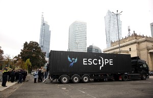 na zdjęciu plakat akcji projekt Escapetruck 2024