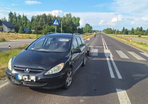 na zdjęciu auto, które brało udział w zdarzeniu