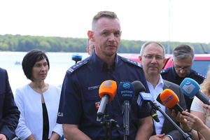 na zdjęciu Zastępca Komendanta Wojewódzkiego Policji w Lublinie