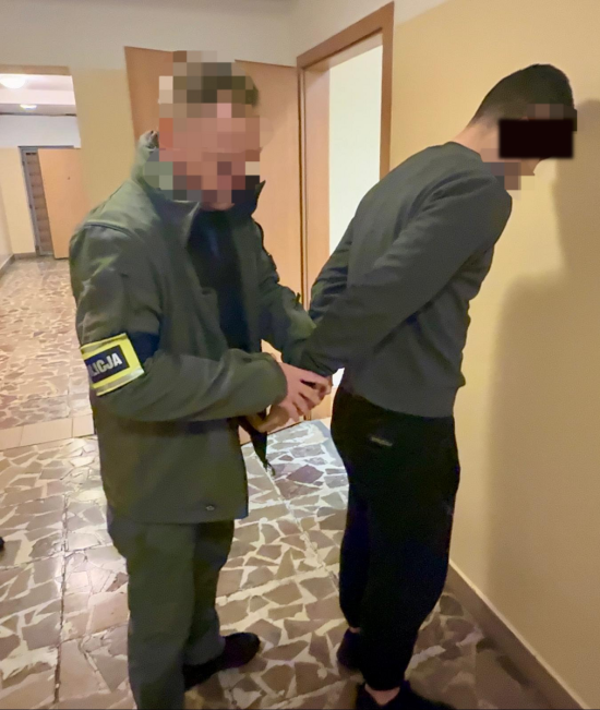 Zatrzymany z policjantem