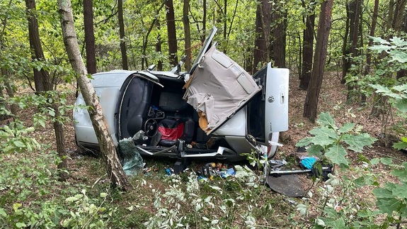 Samochód osobowy uczestniczący w zdarzeniu