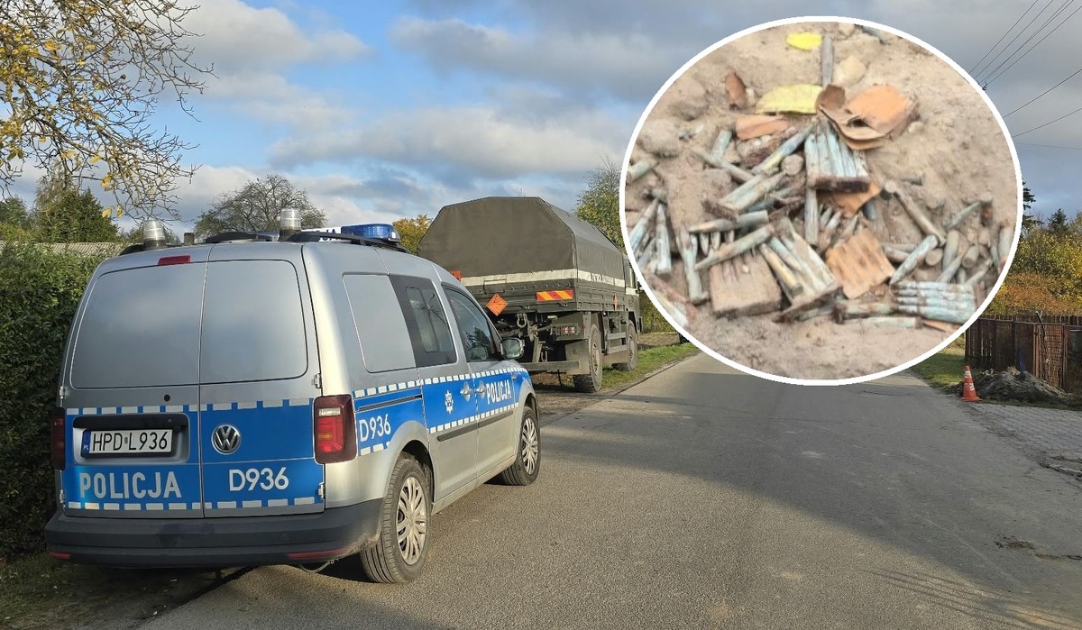 Znalezienie amunicji z II wojny światowej w gminie Lubartów